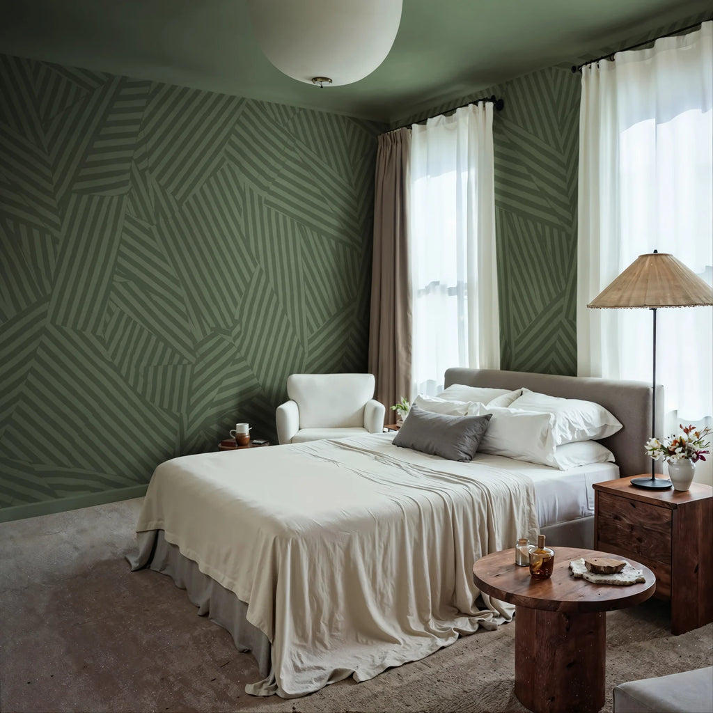Abstract Weave, Green