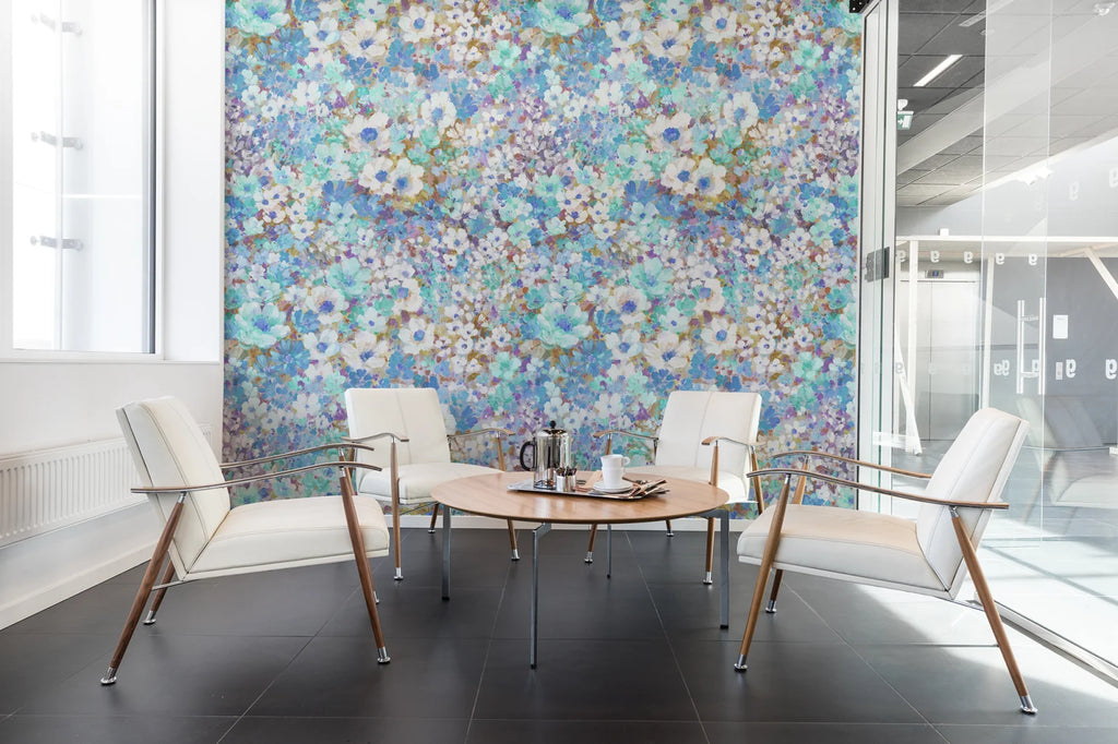 Flowerhaze, Blue Wallcoverings