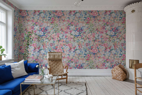 Flowerhaze, Pink Wallcoverings | Rebel Walls