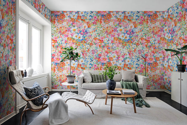Flowerhaze, Color Wallcoverings | Rebel Walls