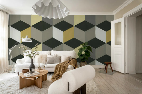 Colorful Rombs - Yellow | Rebel Walls