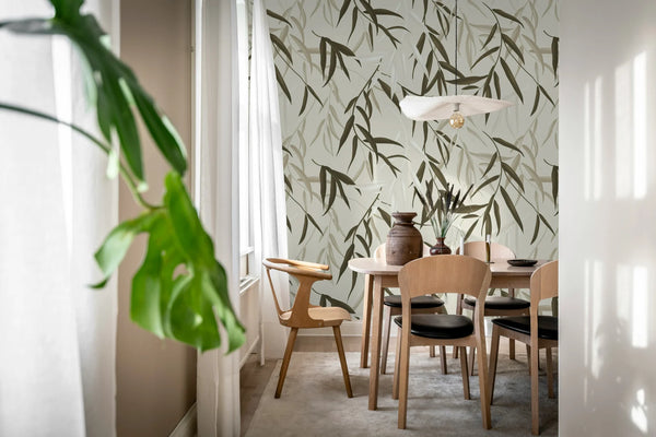 Bamboo Jungle, Brown Wallcoverings | Rebel Walls