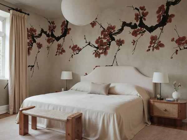 Blush of Spring - Burgundy | Rebel Walls