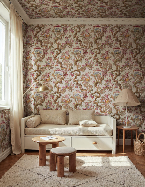 Dragon Tree Bloom - Beige | Rebel Walls