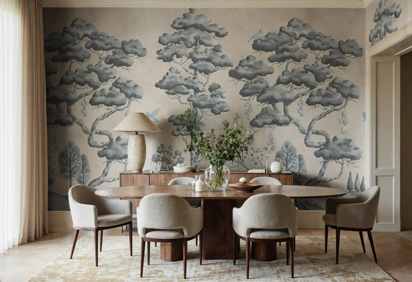 Forest Poem, Blue Wallcoverings | Rebel Walls