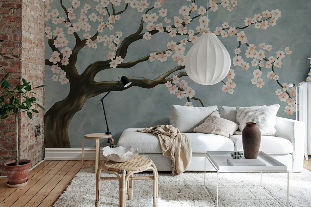 Calm Blossom, Pink Wallcoverings