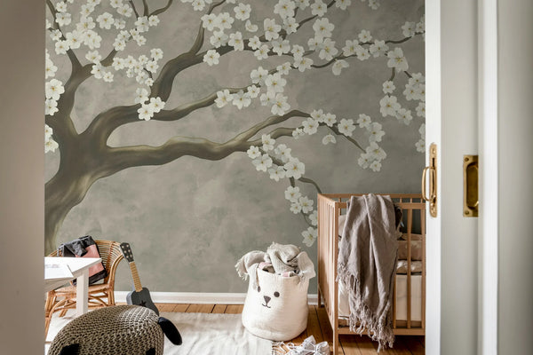 Calm Blossom - White | Rebel Walls