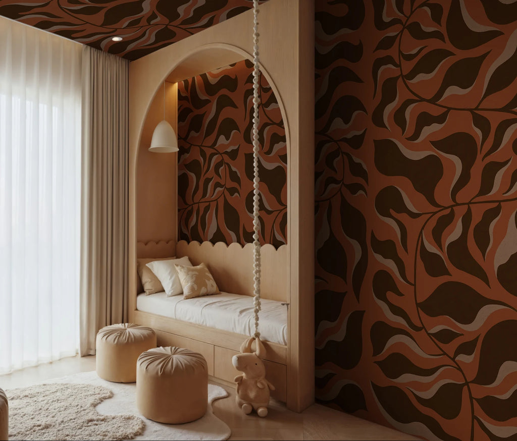 Bold Botanica, Rust Wallcoverings