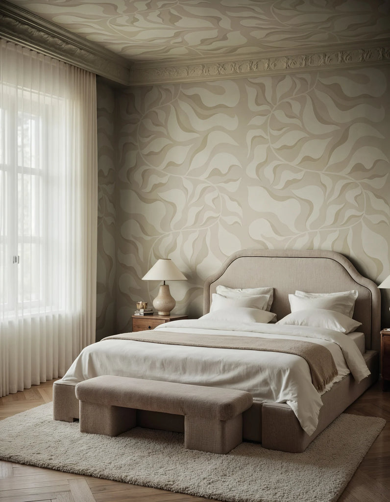 Bold Botanica, Beige Wallcoverings