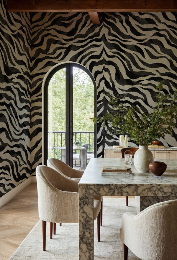 Animal Luxe - Black & White | Rebel Walls