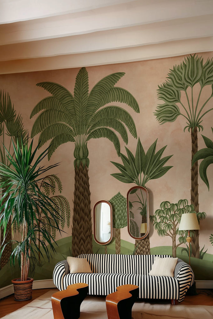 Botanical Bliss, Peach Wallcoverings