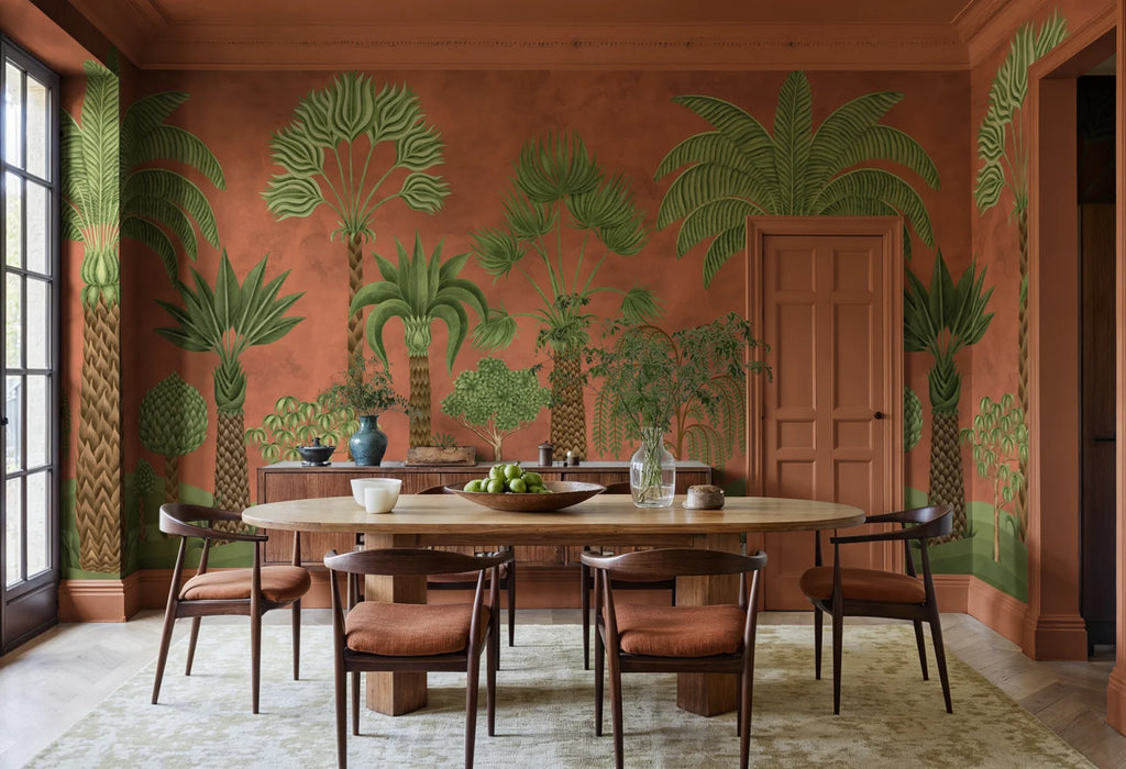 Botanical Bliss, Rust Wallcoverings