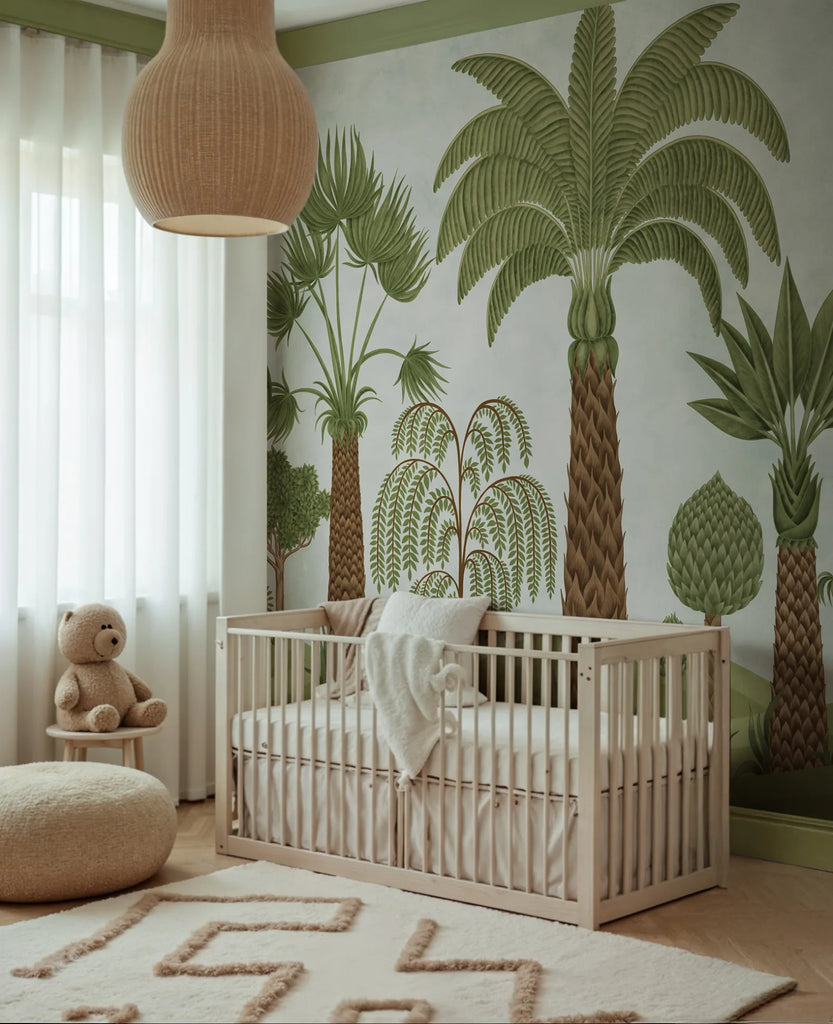 Botanical Bliss, Blue Wallcoverings
