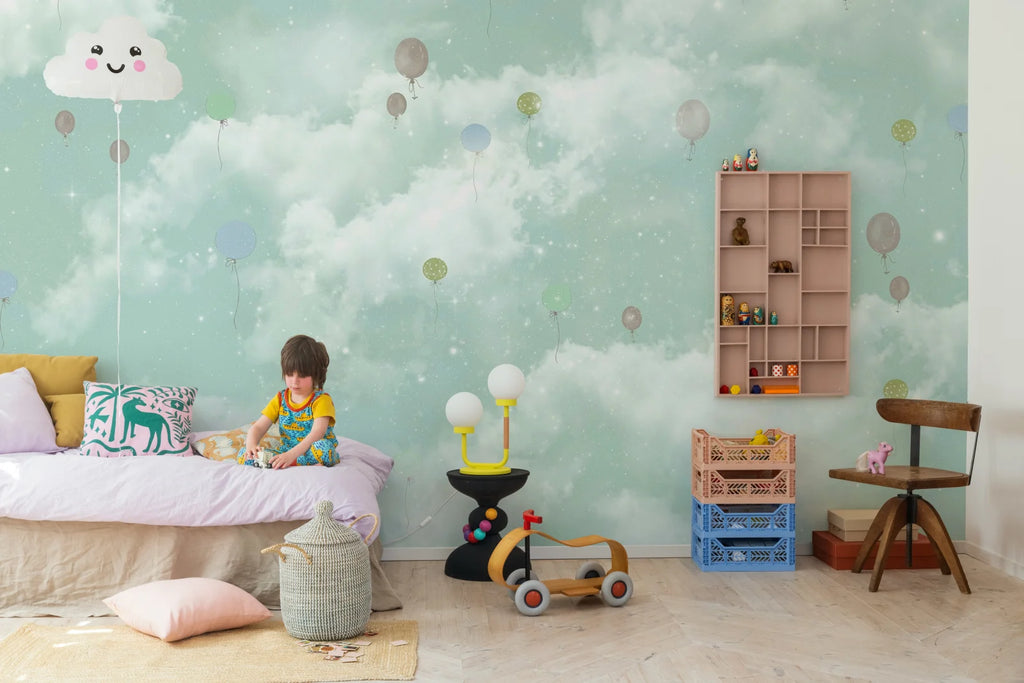 Balloon Clouds, Sky Blue