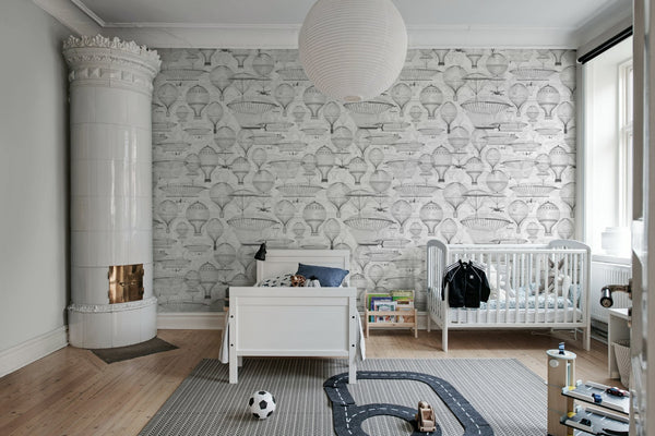 Bon Voyage - Black & White | Rebel Walls
