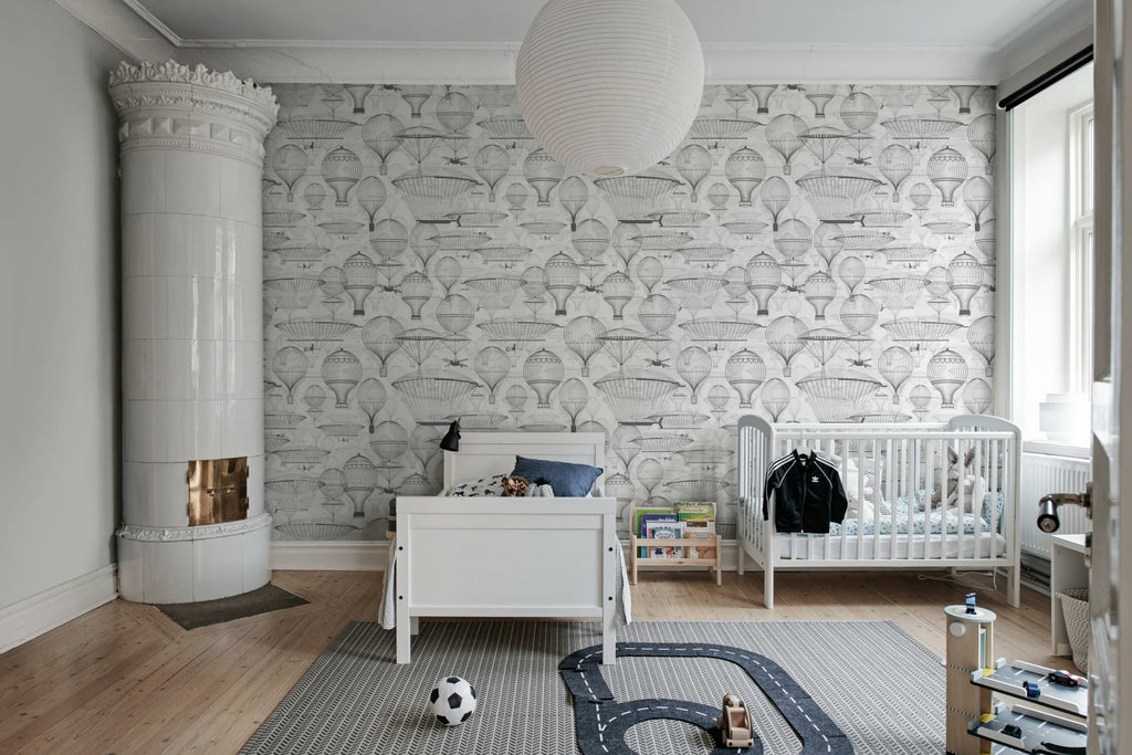 Bon Voyage, Black &amp; White Wallcoverings