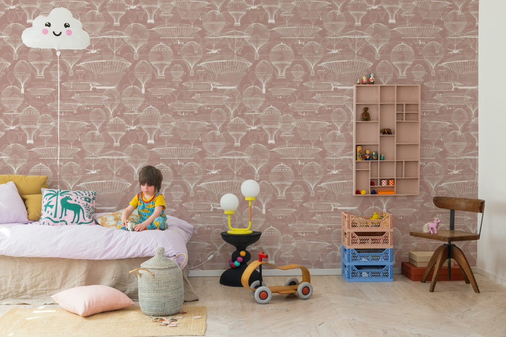 Bon Voyage, Pink Wallcoverings
