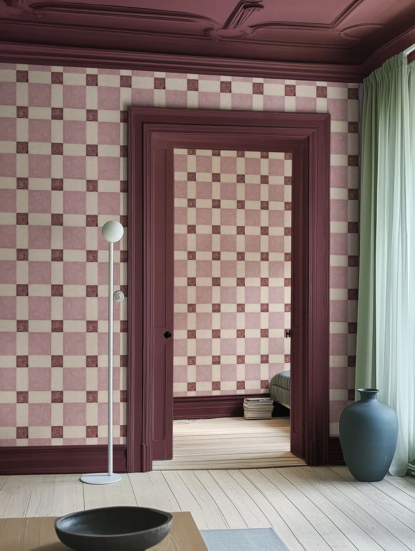 Artisan Square - Pink | Rebel Walls