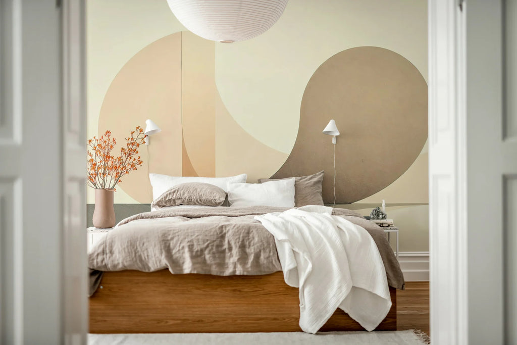 Circle Landscape, Beige Wallcoverings