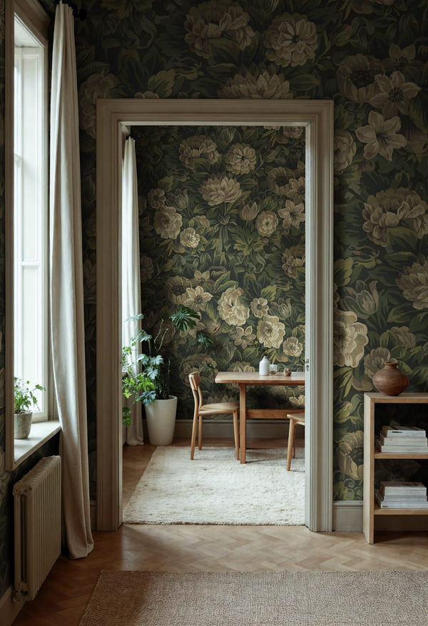 Heritage Floral - Green | Rebel Walls