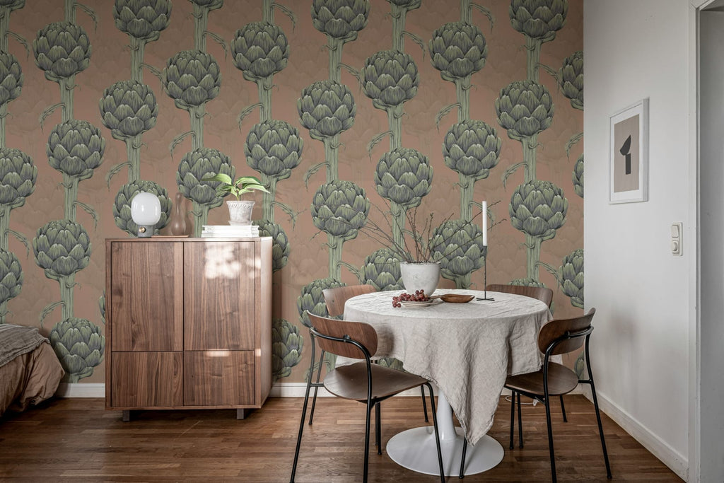Cynara Grace, Soft Pink Wallcoverings