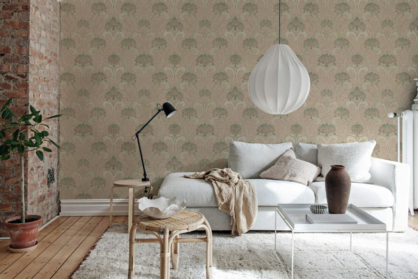 Art Nouveau Flower - Pink | Rebel Walls