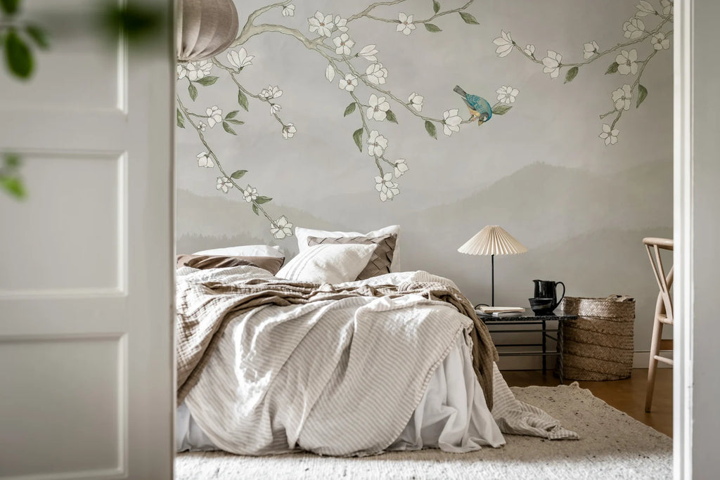 Bird in Tree, White