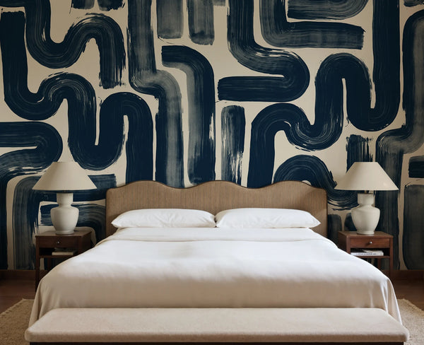 Drape Brush - Dark Blue | Rebel Walls
