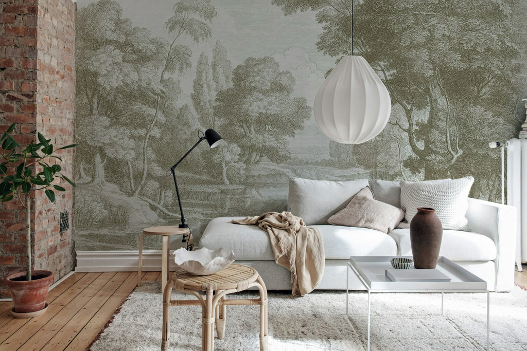 Etching Park, Beige Wallcoverings