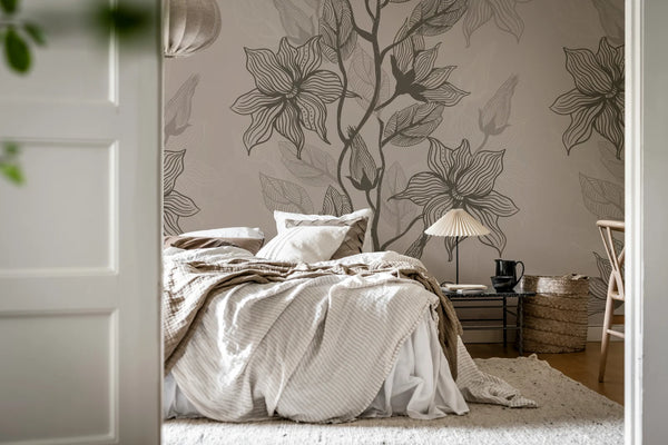 Giant Flora, Clay Wallcoverings | Rebel Walls