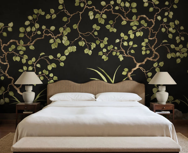 Forest of Dreams, Black Wallcoverings | Rebel Walls