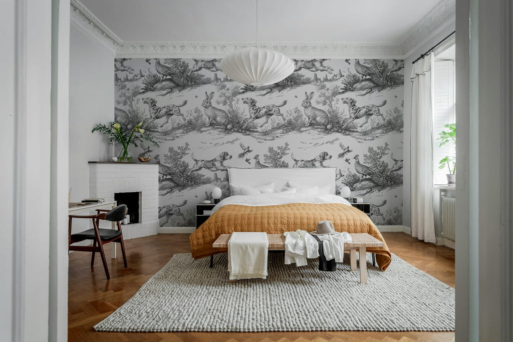 Countryside Tales, London Black Wallcoverings