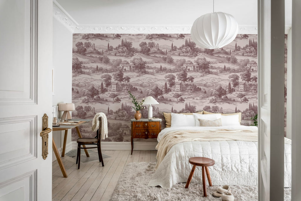 Countryside Toile, Cambridge Red Wallcoverings