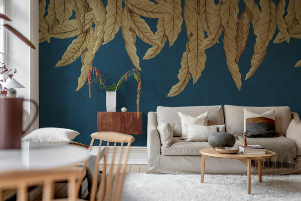 Hanging Palms - Blue | Rebel Walls