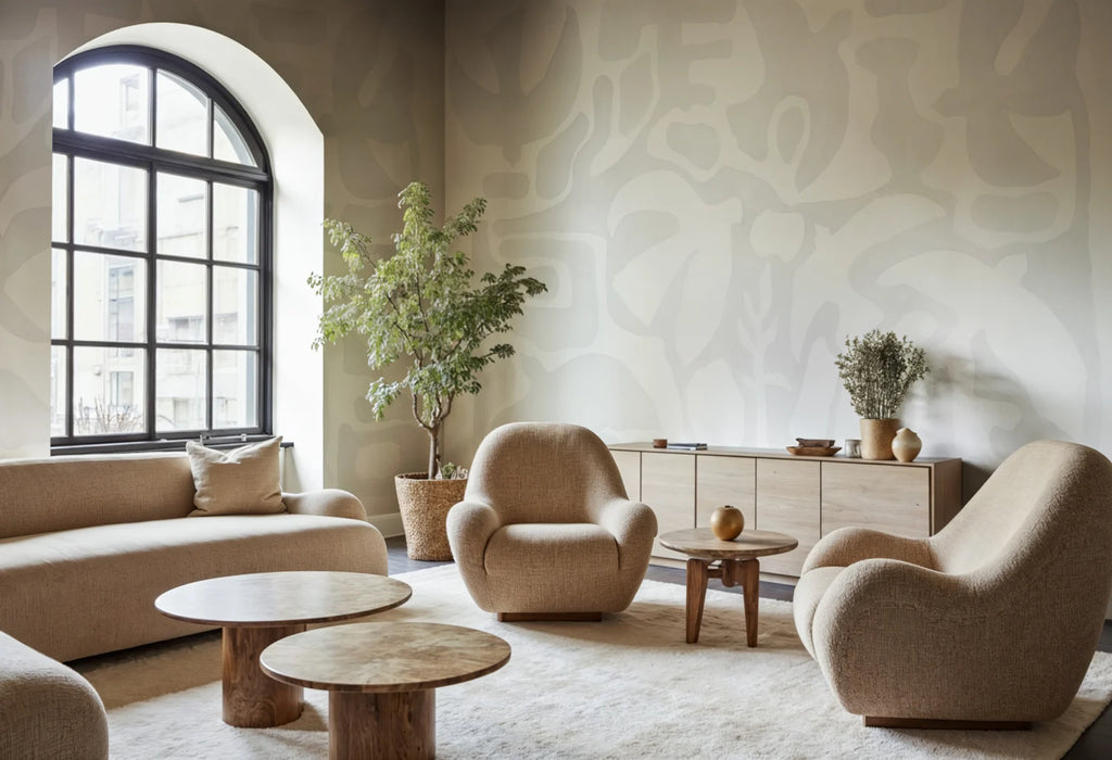 Harmony Forms, Cloud Dancer Wallcoverings