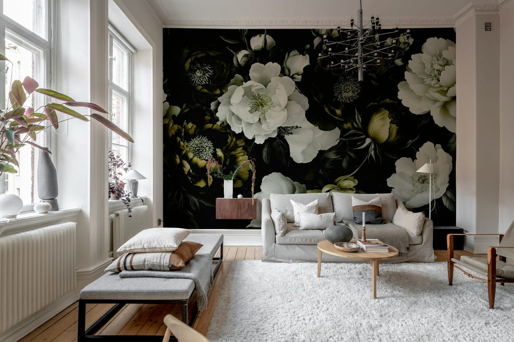 Bouquet of Roses, Yellow Wallcoverings