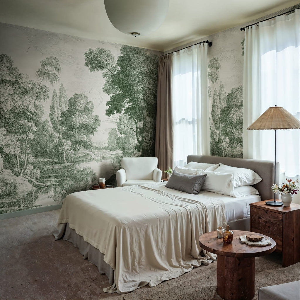 Etching Park, Green Wallcoverings