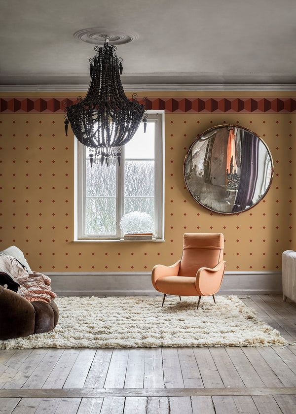 Gentle Manor, Yellow Wallcoverings | Rebel Walls
