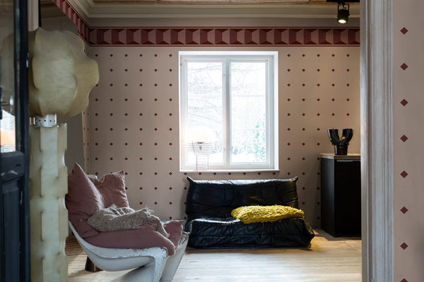 Gentle Manor, Pink Wallcoverings | Rebel Walls
