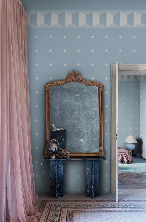 Gentle Manor, Blue Wallcoverings | Rebel Walls