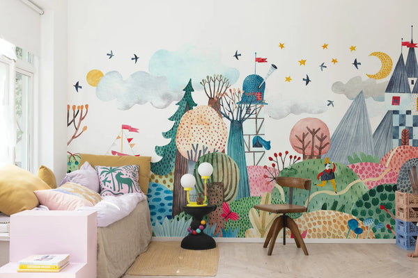 Fantasy Land, Multi Wallcoverings | Rebel Walls