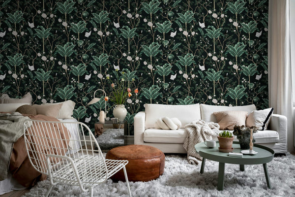Exotic Garden, Dark Wallcoverings | Rebel Walls