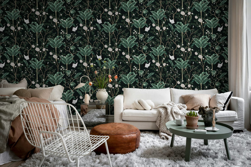 Exotic Garden, Dark Wallcoverings