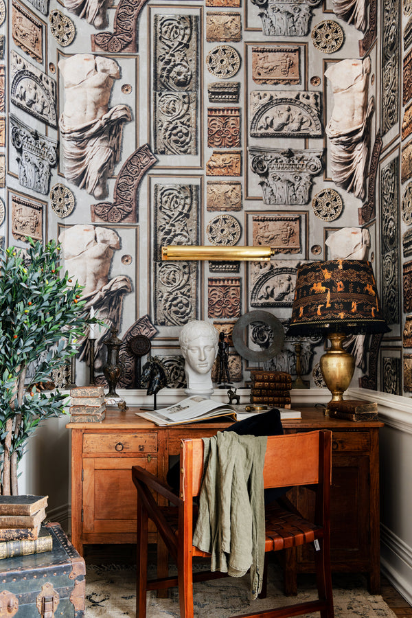 Rare Artifacts - Taupe, Beige, Brown Wallcovering | Mind the Gap
