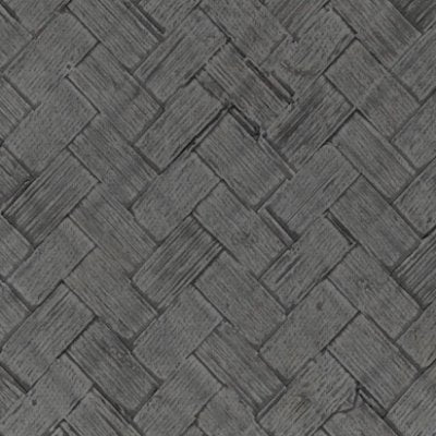 Ratan Ebony Gray - Charcoal Gray Commercial Wallcovering | Koroseal