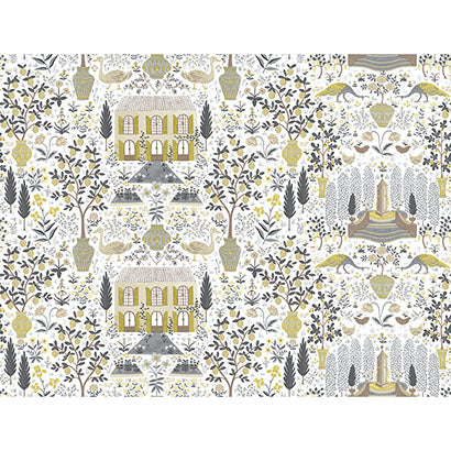 Wailua Charcoal Wallcovering | Jeffrey Stevens
