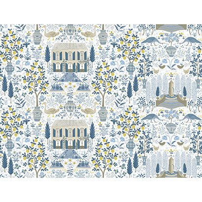 Makena Cream Wallcovering | Jeffrey Stevens