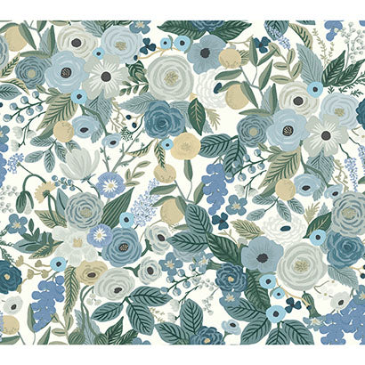 Virginia Beach Blue Wallcovering | Jeffrey Stevens
