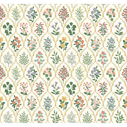 Belmar Cream Wallcovering | Jeffrey Stevens