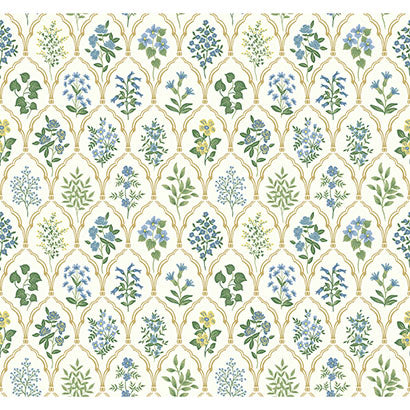 Spring Lake Blue Wallcovering | Jeffrey Stevens